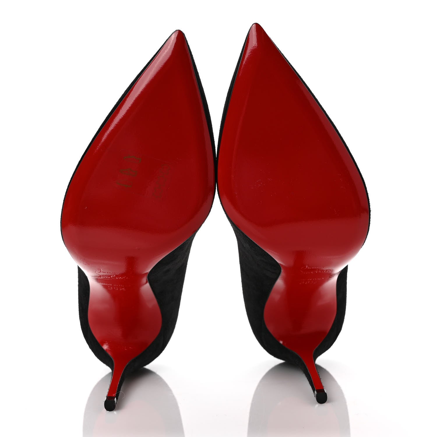 Christian Louboutin Suede Pigalle Pumps 38.5 Black 5 of 9