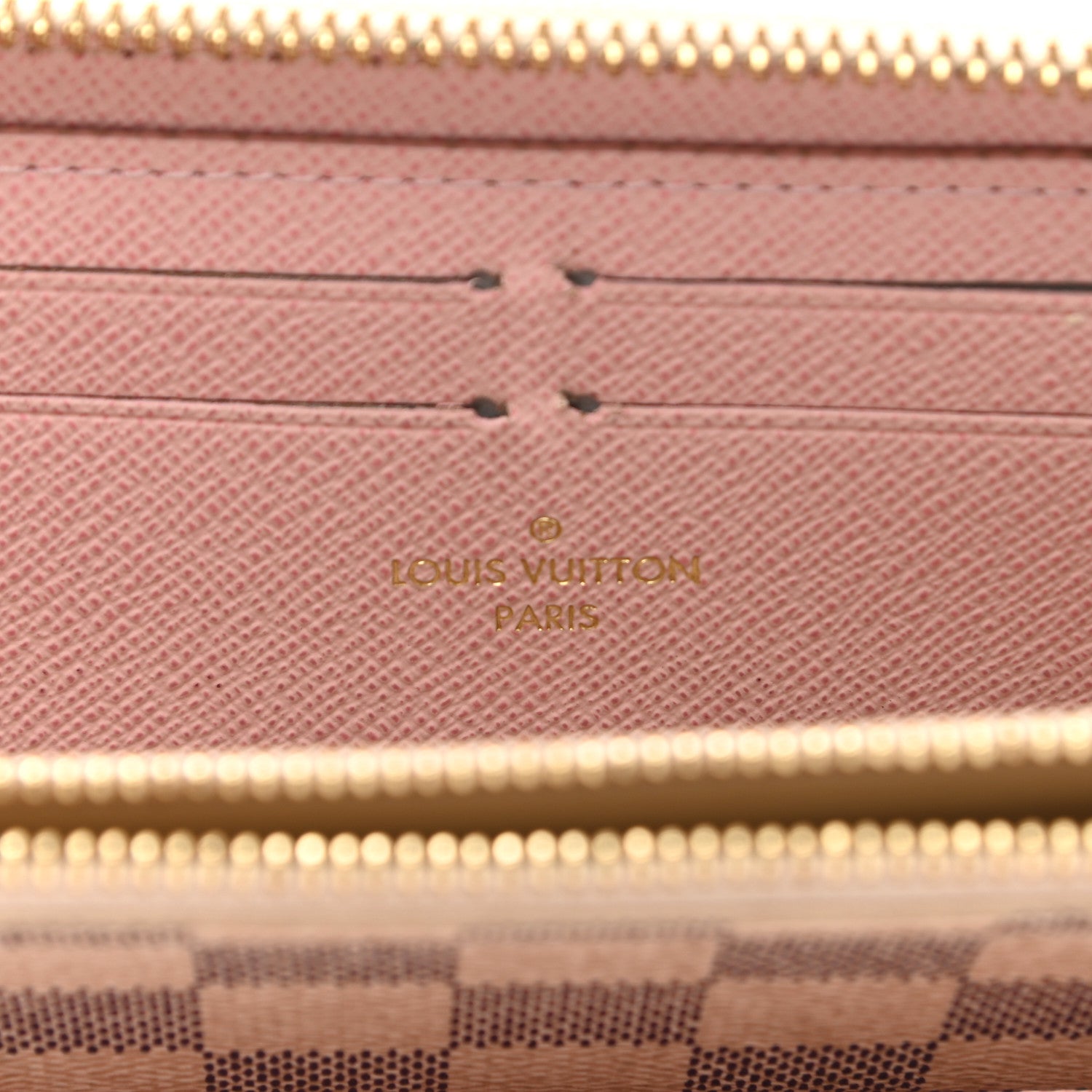 Louis Vuitton Damier Azur Clemence Wallet Rose Ballerine 6 of 9