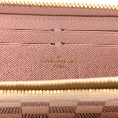 Louis Vuitton Damier Azur Clemence Wallet Rose Ballerine 6 of 9