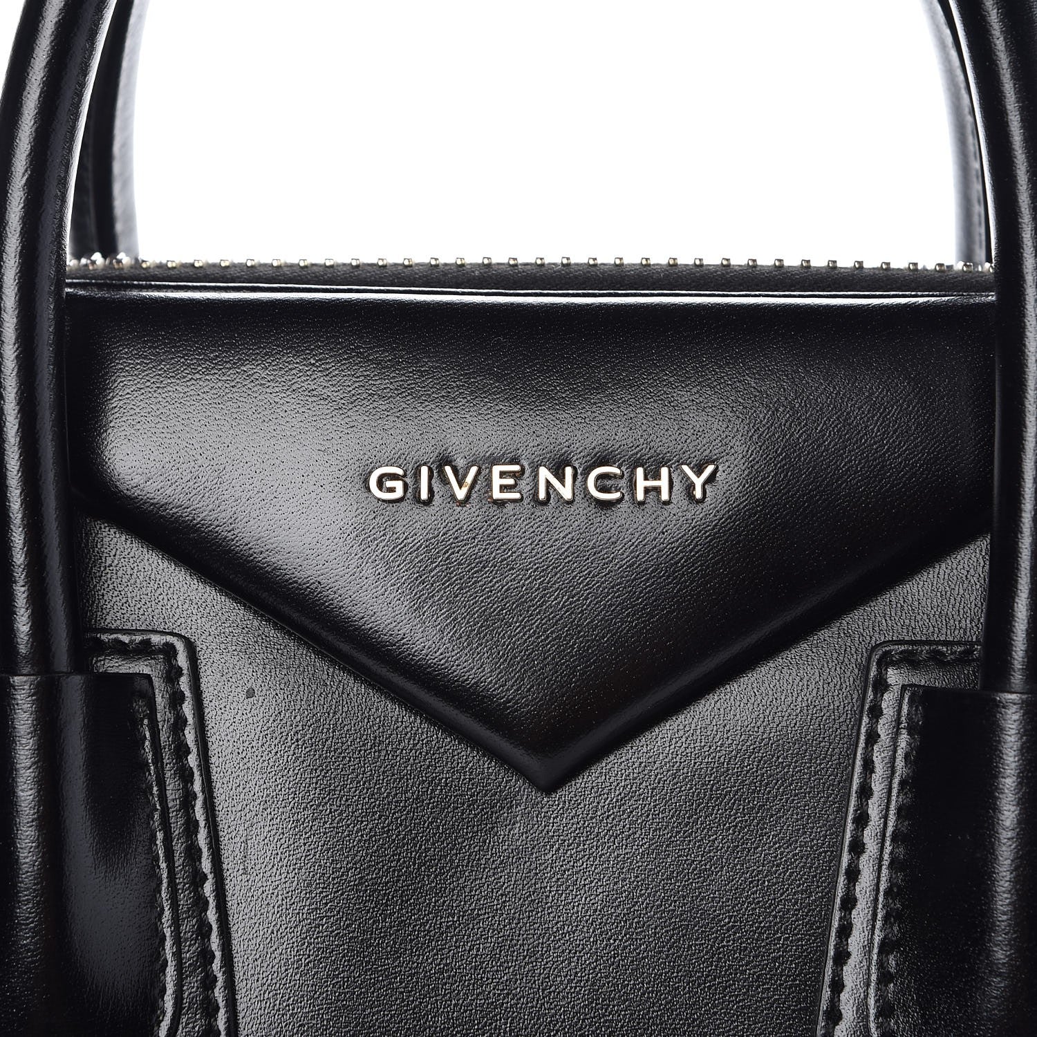 Givenchy Shiny Lord Calfskin Medium Antigona Black 9 of 10