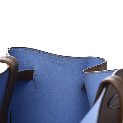 Celine Smooth Calfskin Small Tassel Cabas Phantom Brown Blue 10 of 23