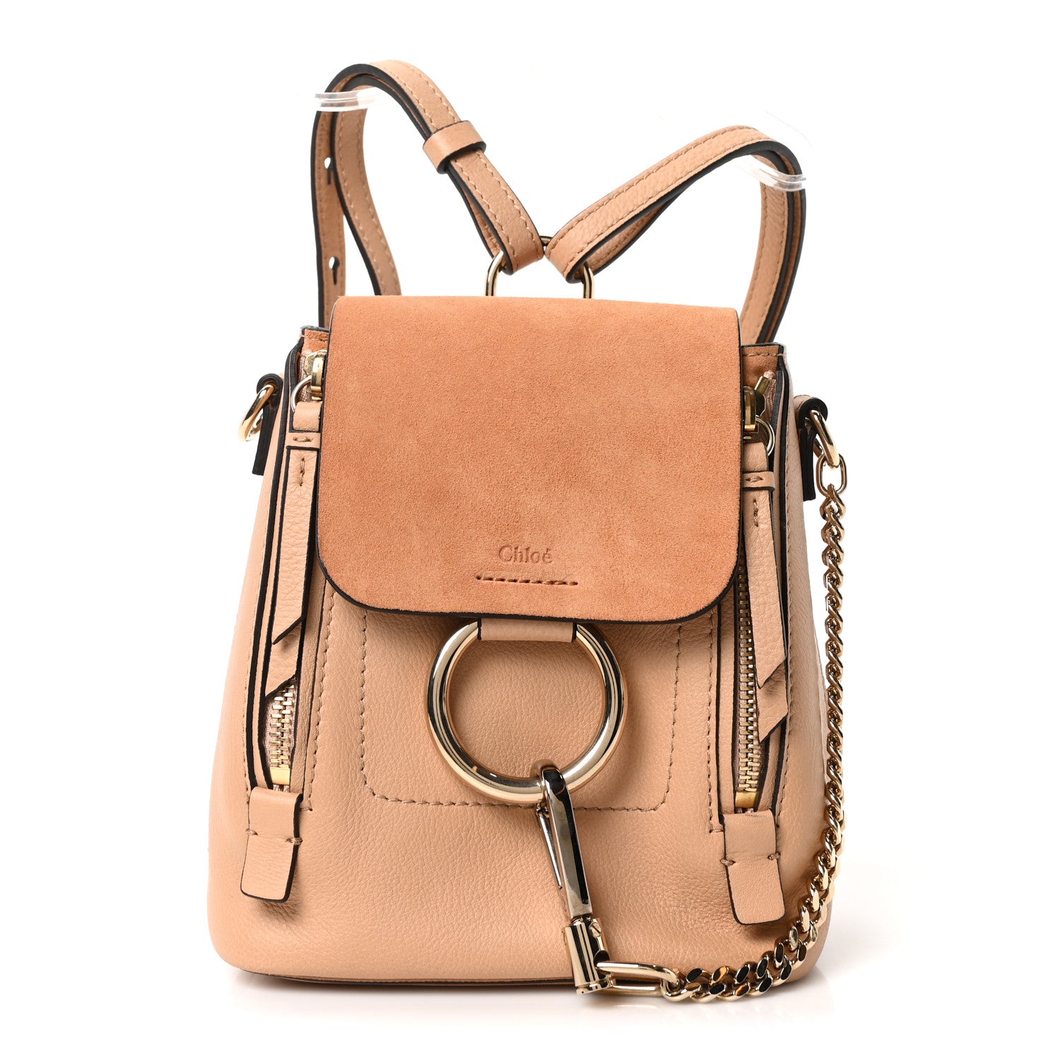 Chloe Suede Calfskin Mini Faye Backpack Blush Nude 1781078 – FASHIONPHILE