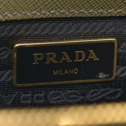Prada Saffiano Lux Medium Tote Militaire 7 of 14