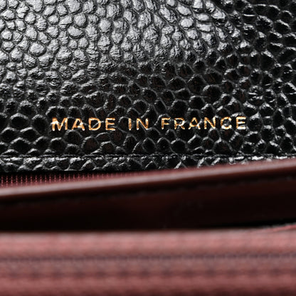 Chanel Caviar Quilted Large Gusset Flap Wallet Black 8 of 10