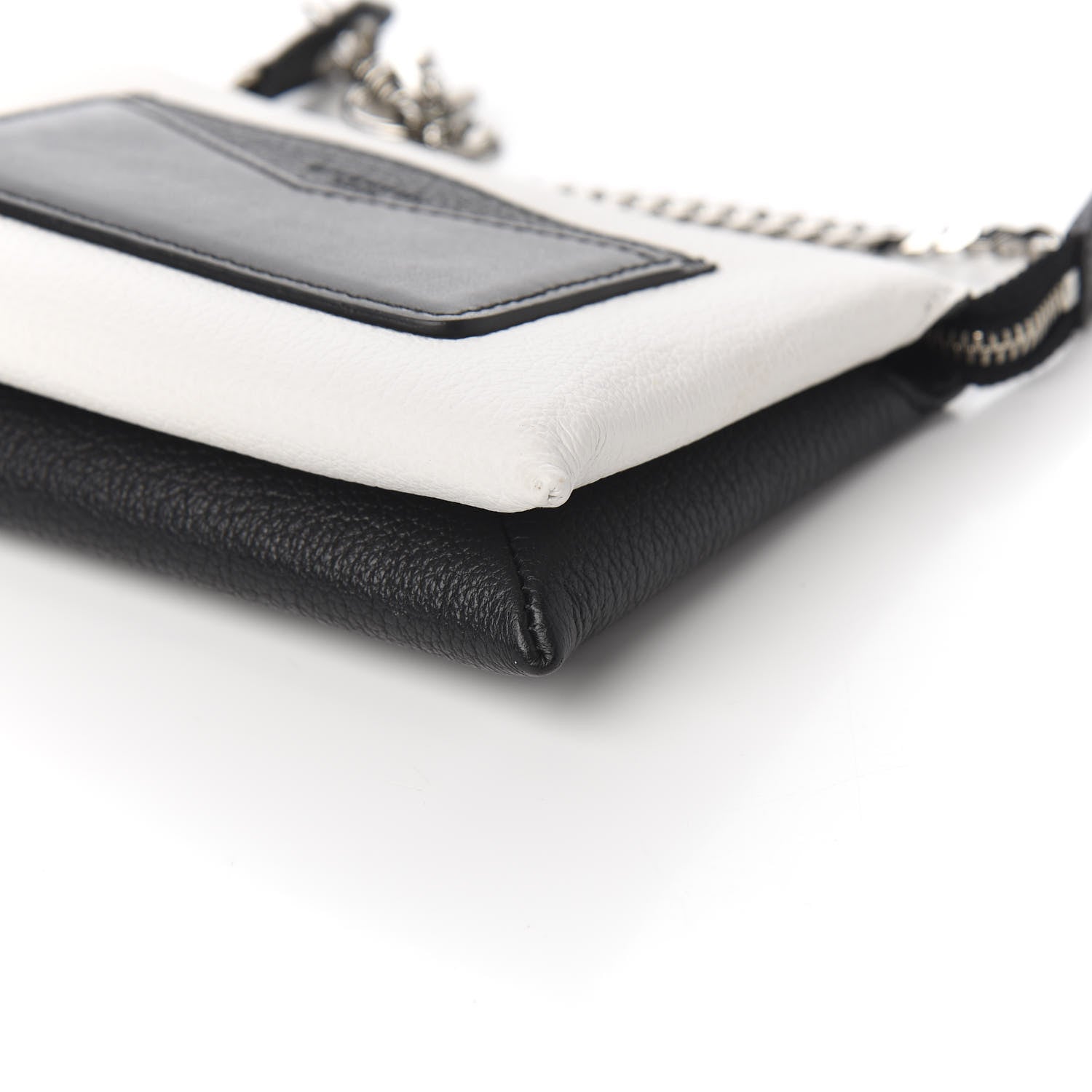 Givenchy Calfskin Duetto Pouch Black White 8 of 9