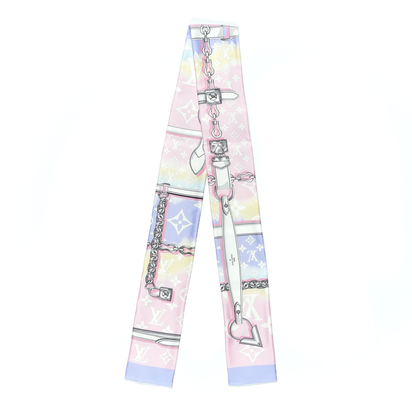 Silk Monogram Escale Confidential Bandeau Pink