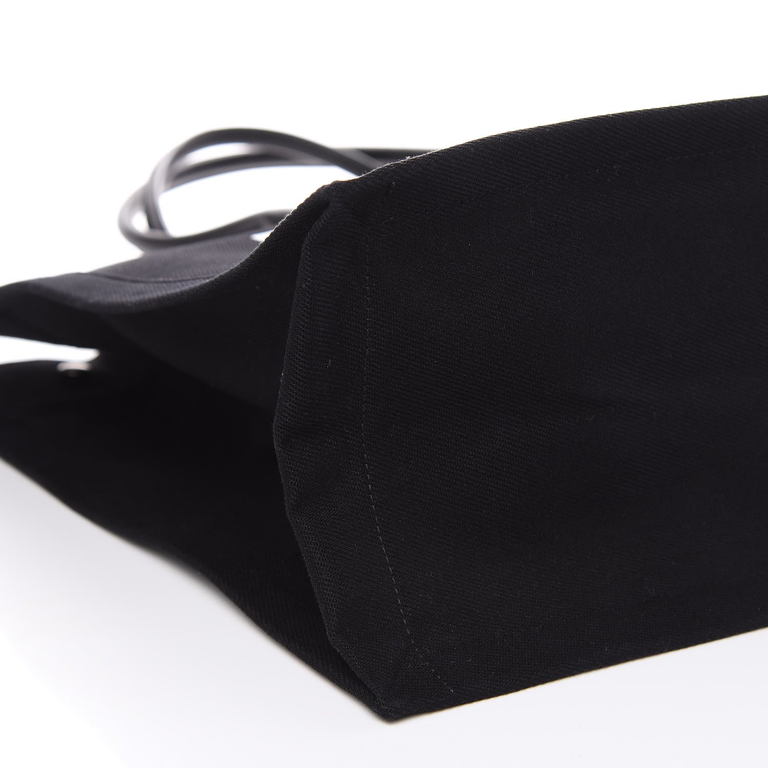Saint Laurent Linen Calfskin Rive Gauche Tote Black 7 of 9