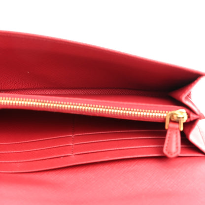 Prada Saffiano Lock Portafogli Flap Wallet Fuoco 6 of 12