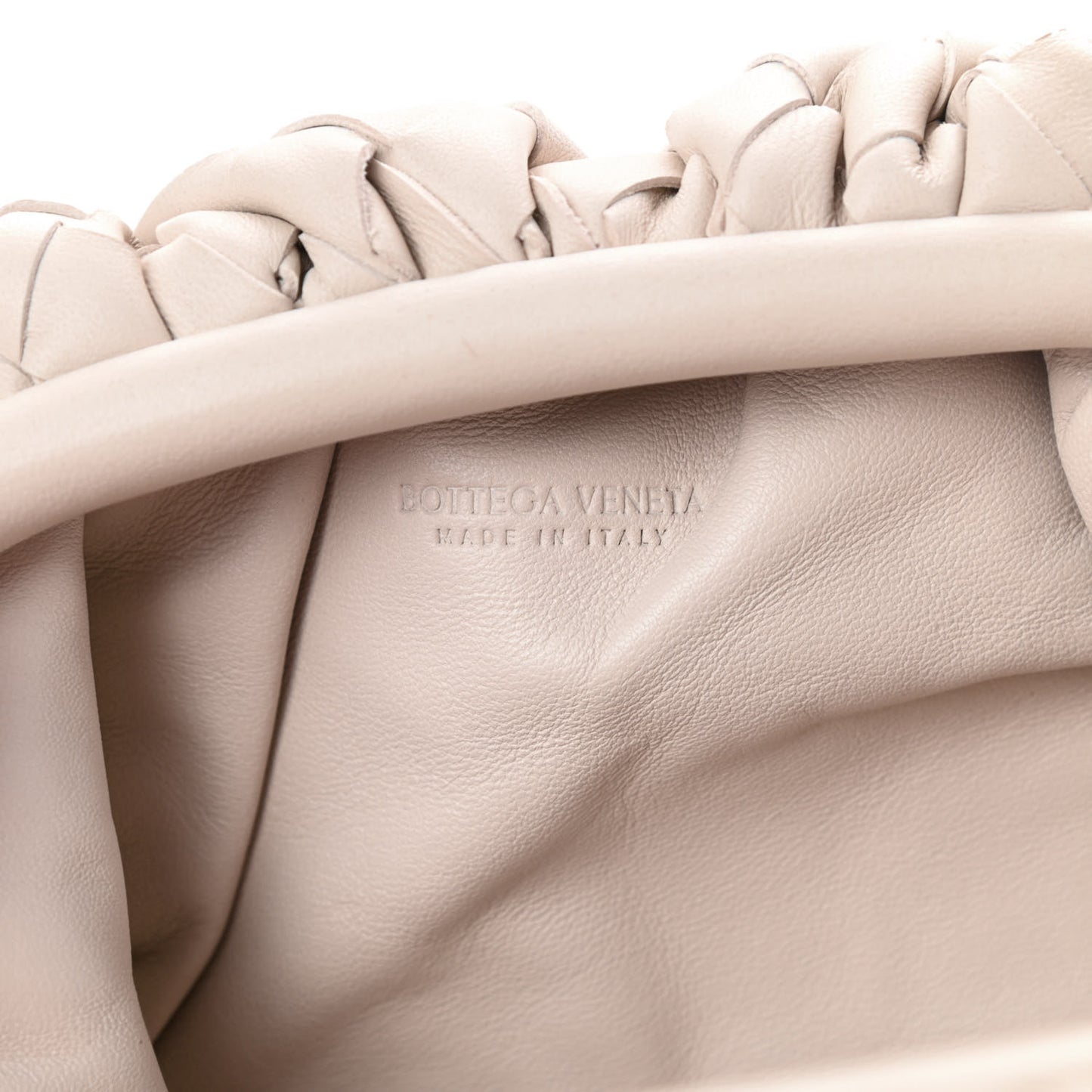 Nappa Intrecciato The Mini Pouch Plaster