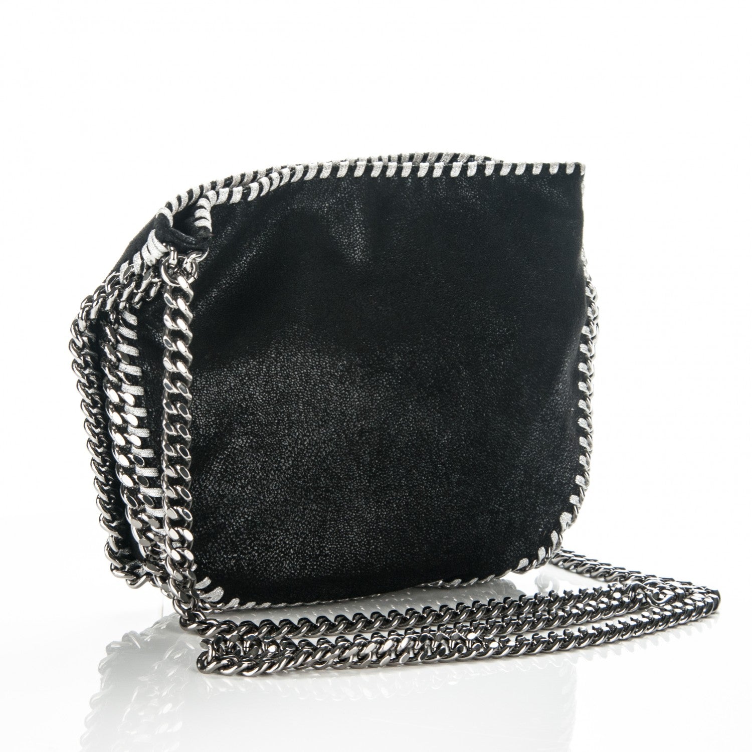 Stella McCartney Shaggy Deer Falabella Crossbody Bag Black 3 of 8