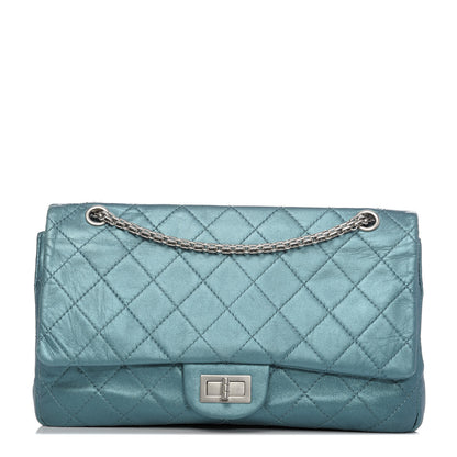 Chanel Metallic Calfskin Quilted 2.55 Reissue 227 Flap Turquoise 1 of 14