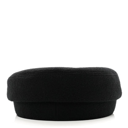 Hermes Wool Cashmere Cap 57 Black 6 of 8
