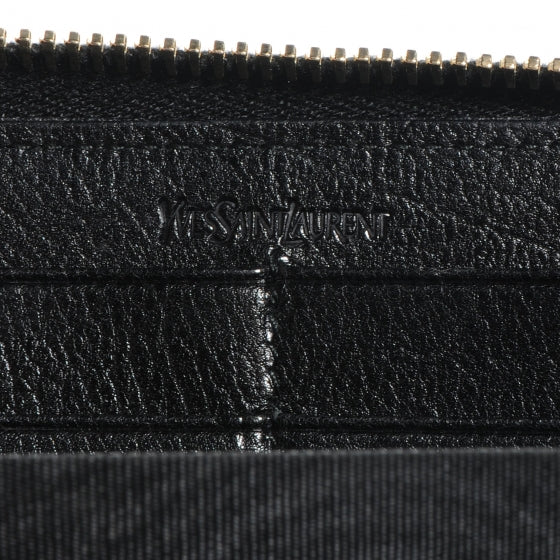 Saint Laurent Leather Muse Zip Around Wallet Black 6 of 8