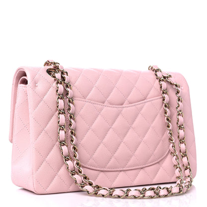 Chanel Caviar Quilted Medium Double Flap Light Pink 3 of 10