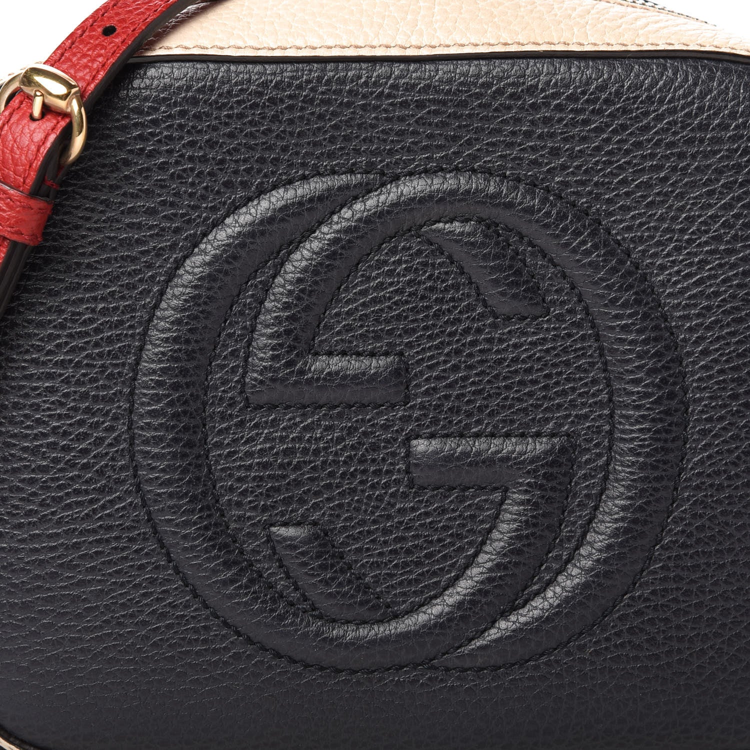 Gucci Dollar Calfskin Small Soho Disco Bag Blue Hibiscus Red Mystic White 10 of 10