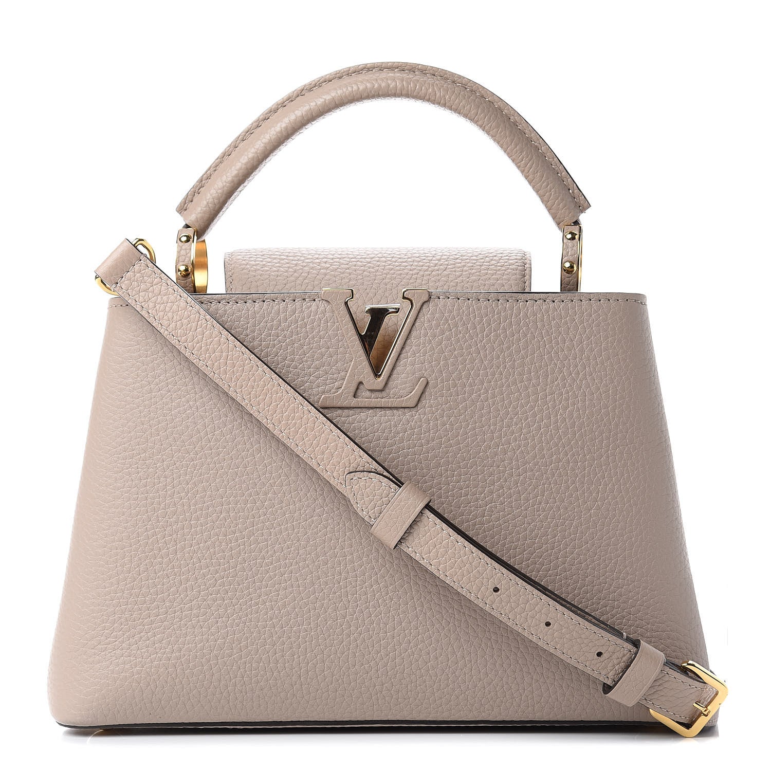 Louis Vuitton Taurillon Capucines BB Galet 1 of 9