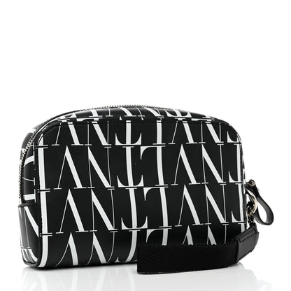 Valentino Garavani Calfskin VLTN Times Wash Bag Black White 3 of 6