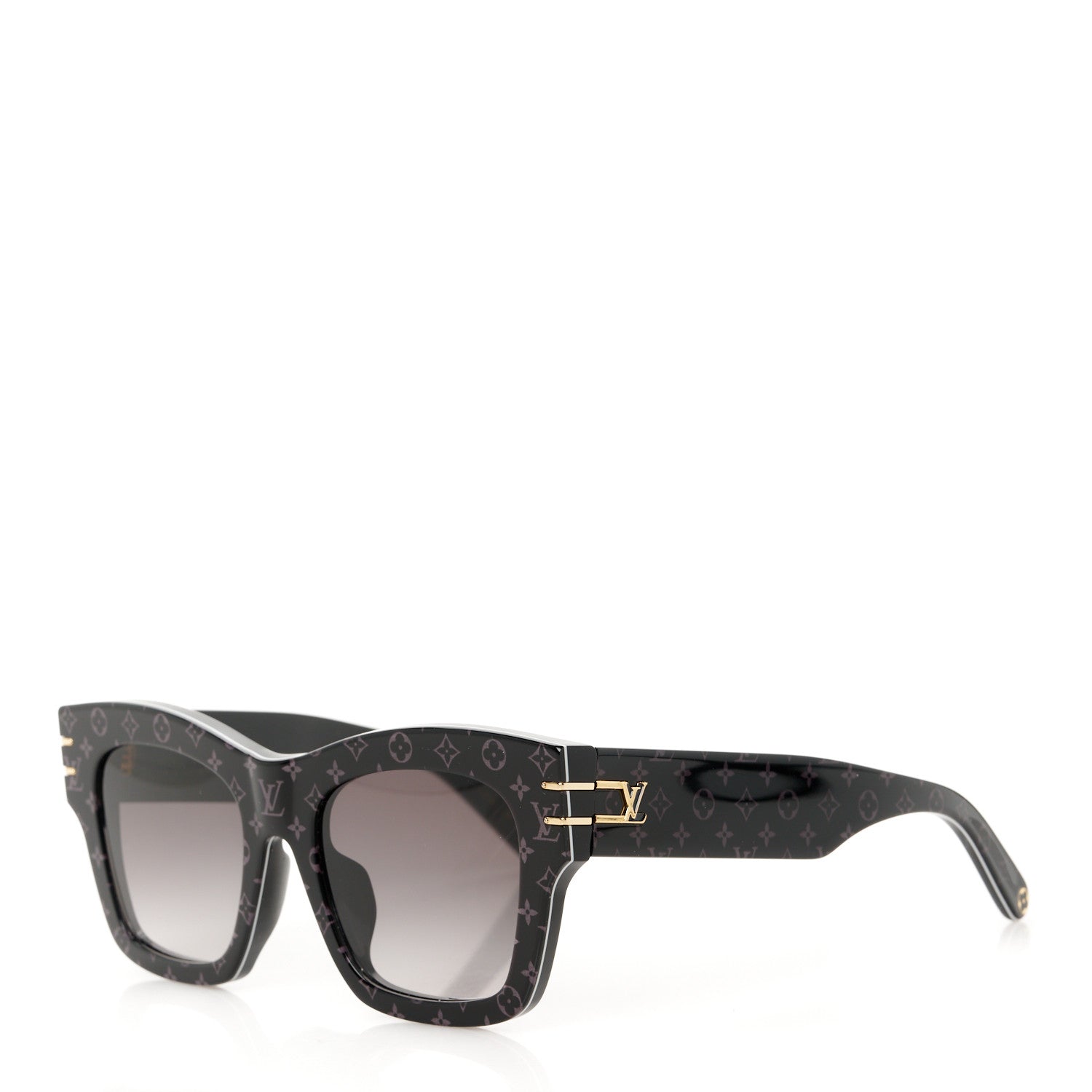 Louis Vuitton Acetate Blade Sunglasses Z1616E Black 1 of 8