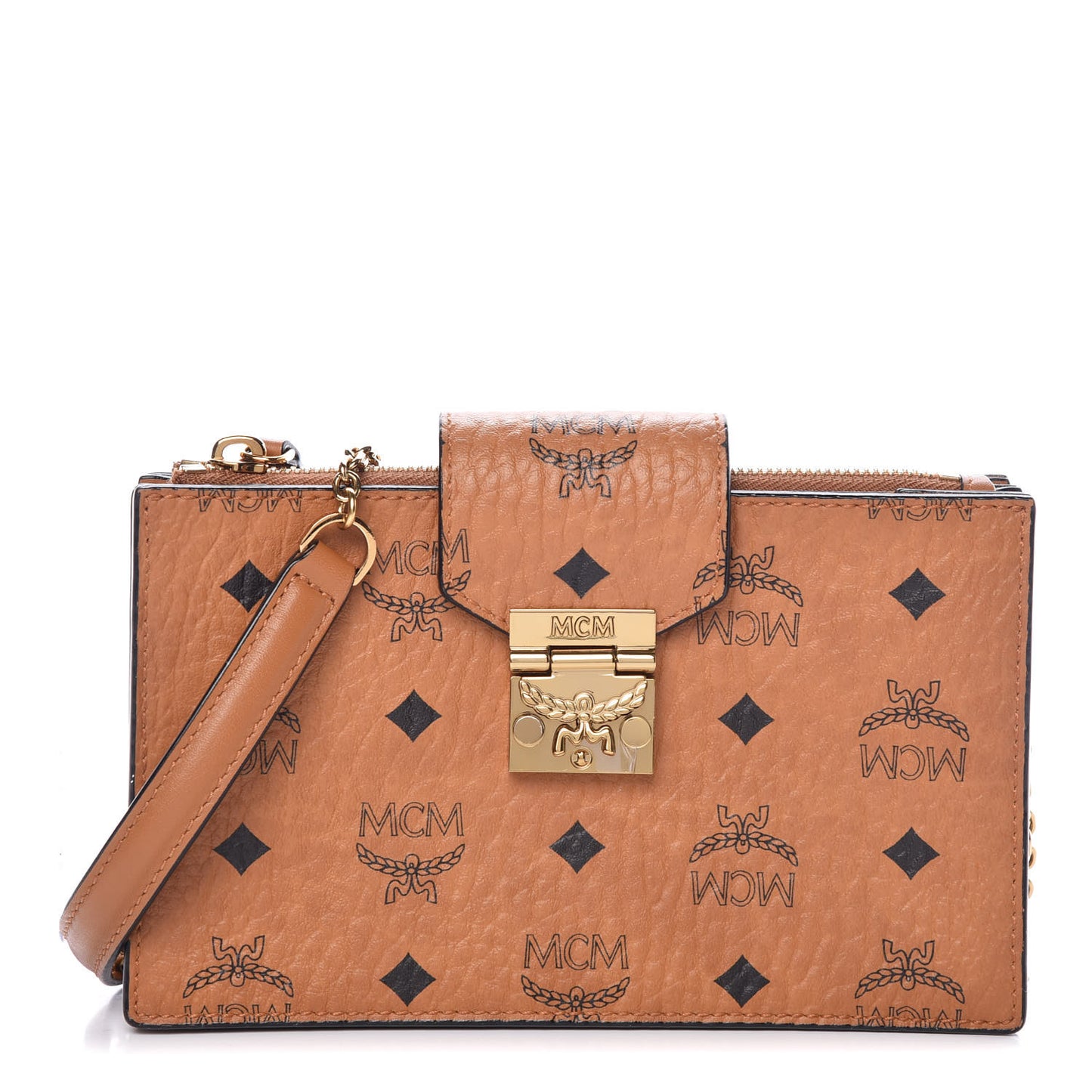 Visetos Small Crossbody Bag Cognac
