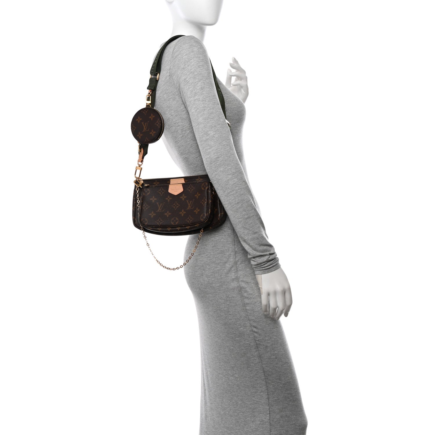 Louis Vuitton Monogram Multi Pochette Accessories Kaki 2 of 11