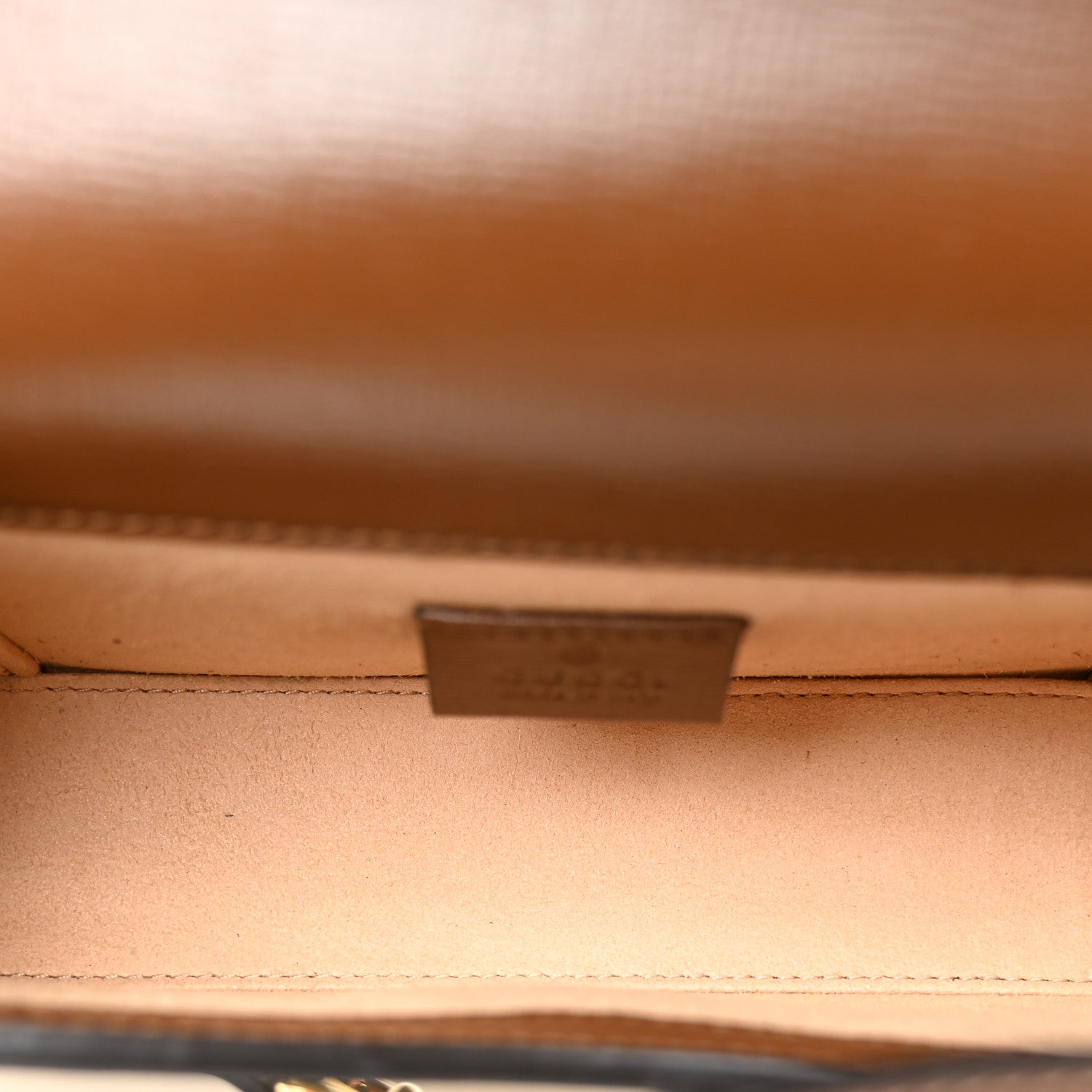 Gucci GG Supreme Monogram Mini Horsebit 1955 Shoulder Bag Beige Brown Sugar 5 of 10
