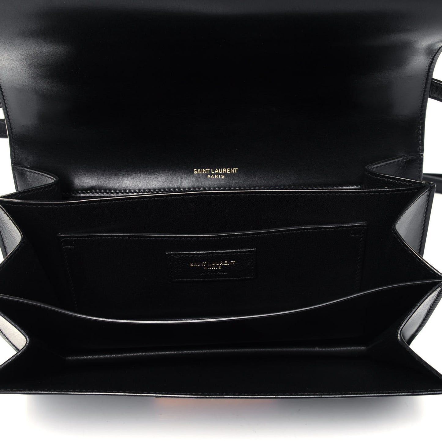 Smooth Calfskin Medium Domino Shoulder Bag Black