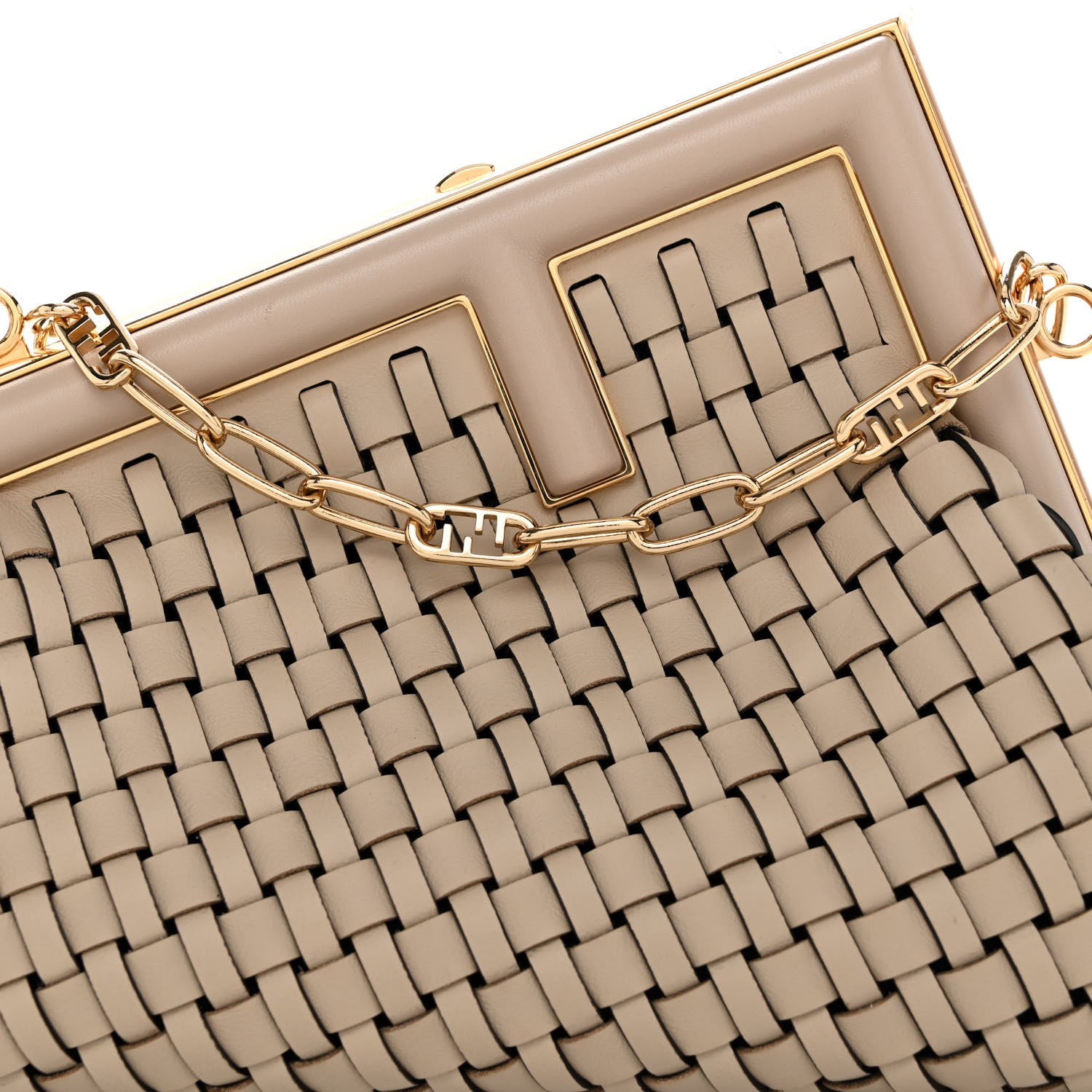 Fendi Vitello Grace Intreccio Small Fendi First Nuvola 7 of 9