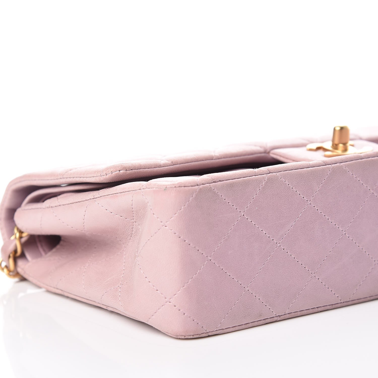Chanel Lambskin Quilted Medium Double Flap Light Pink 8 of 13