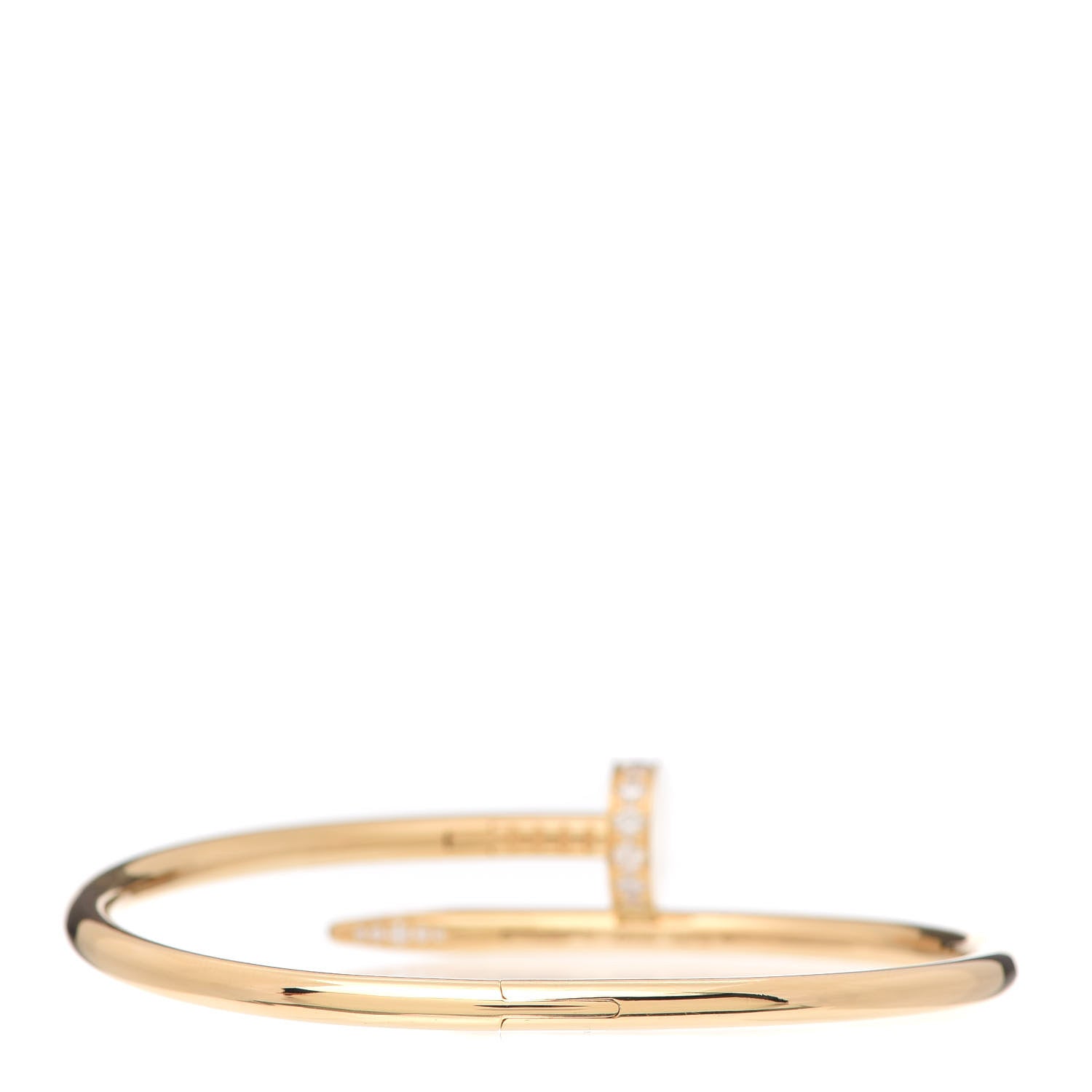 Cartier 18K Yellow Gold Diamond Juste Un Clou Bracelet 17 3 of 5