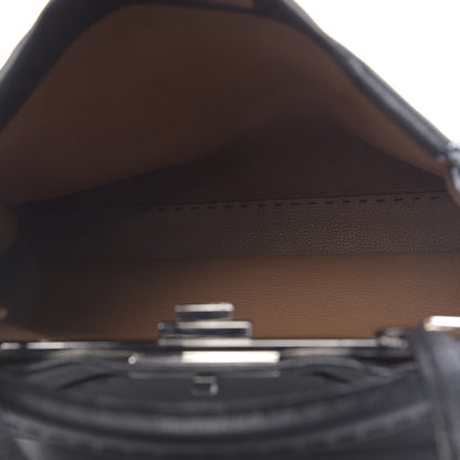 Fendi Cuoio Romano Selleria Bi-Color Large Peekaboo Iconic Satchel Black Mou 6 of 12