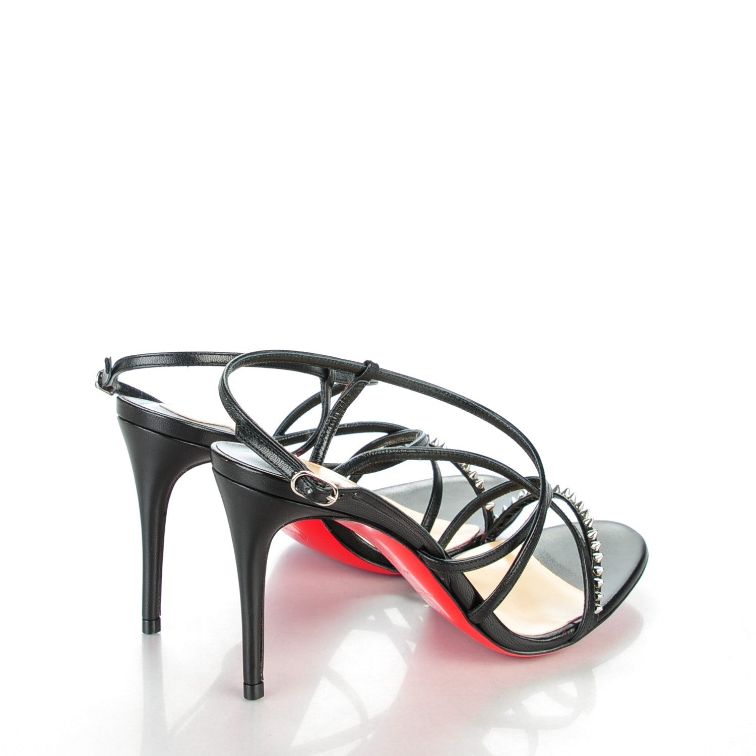 Christian Louboutin Kid Gwinispike 85 Sandals 36.5 Black 4 of 8