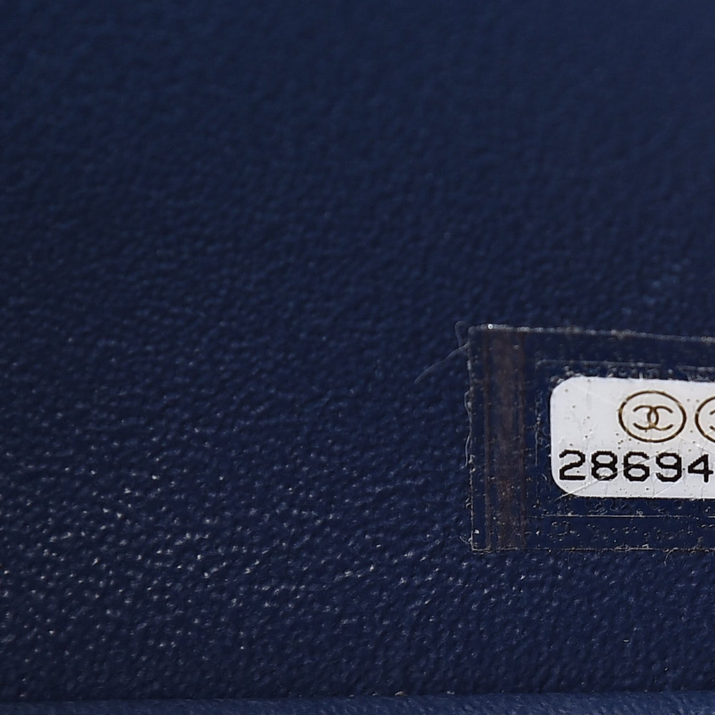 Lambskin Quilted Mini Rectangular Flap Dark Blue