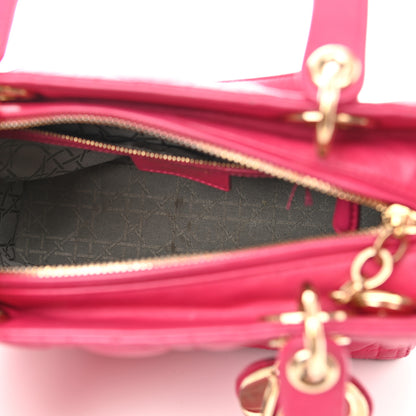 Christian Dior Lambskin Cannage Medium Lady Dior Pink 5 of 12