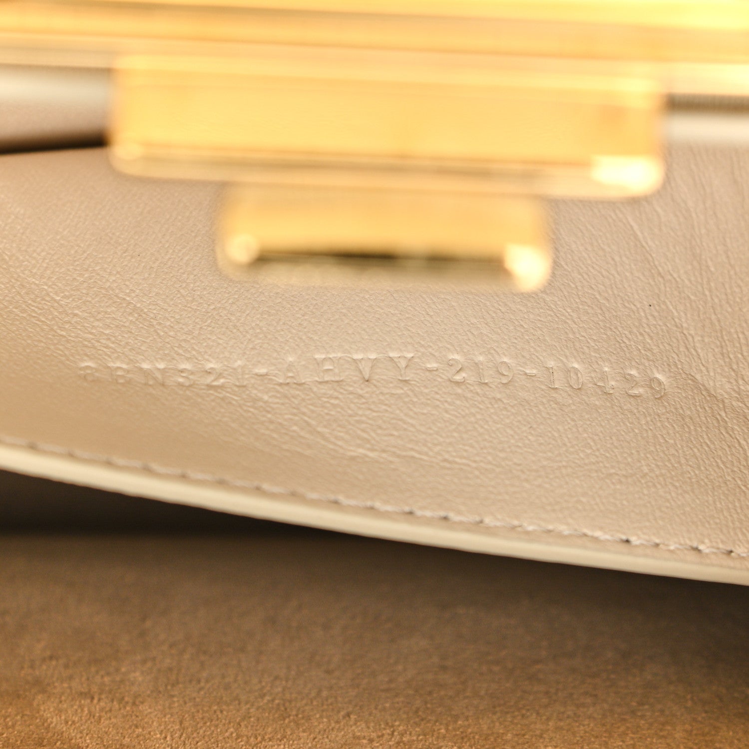 Fendi Vitello King Ceylon Shiny Nappa Woven Medium Peekaboo I SEE U Satchel White Ice 8 of 11