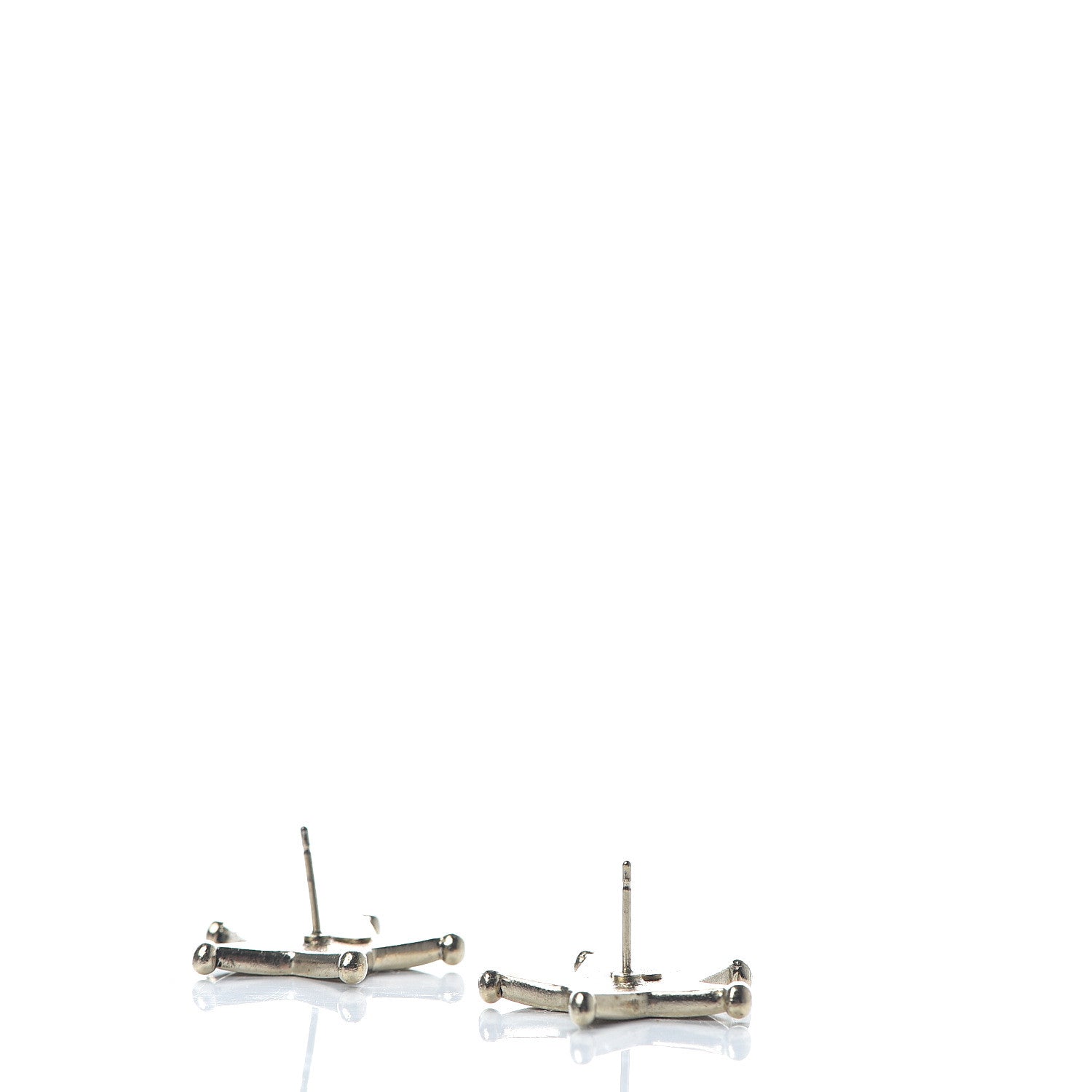 Chanel Metal Paris Dallas Star Stud Earrings Gold 3 of 5