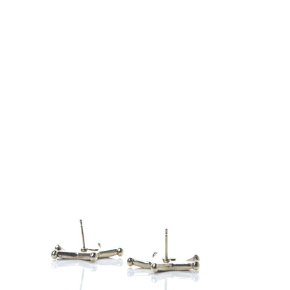 Chanel Metal Paris Dallas Star Stud Earrings Gold 3 of 5