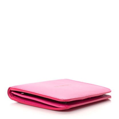 Balenciaga Calfskin Logo Medium Cash Wallet Acid Fuchsia 4 of 8