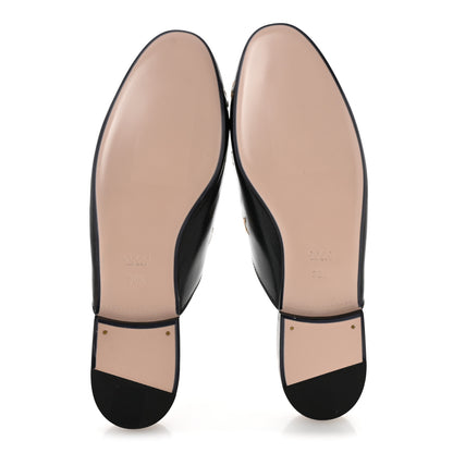 Gucci Goatskin Bee Star Embroidered Womens Princetown Slippers 38.5 Black 6 of 10