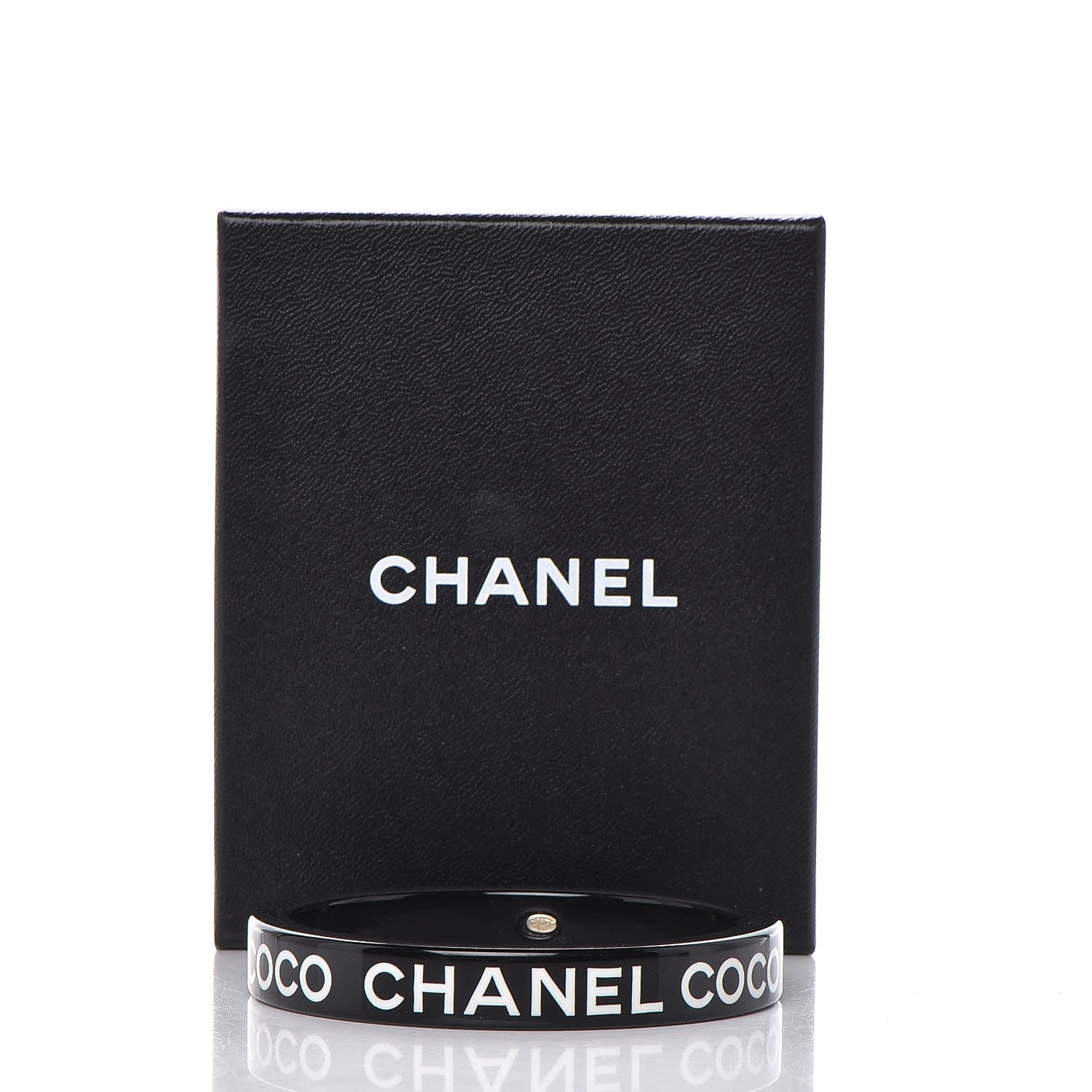 Chanel Resin Coco Bangle Black 5 of 5