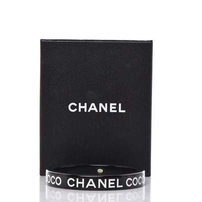 Chanel Resin Coco Bangle Black 5 of 5
