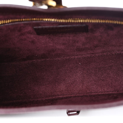 Saint Laurent Patent Le 5 A 7 Hobo Bordeaux 5 of 10