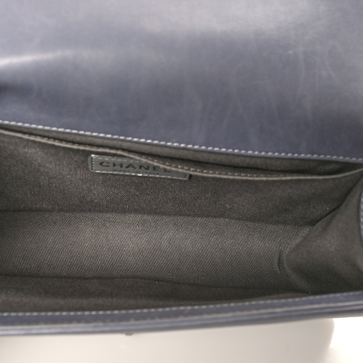 Chanel Calfskin Quilted Medium Boy Flap Grey 5 of 7