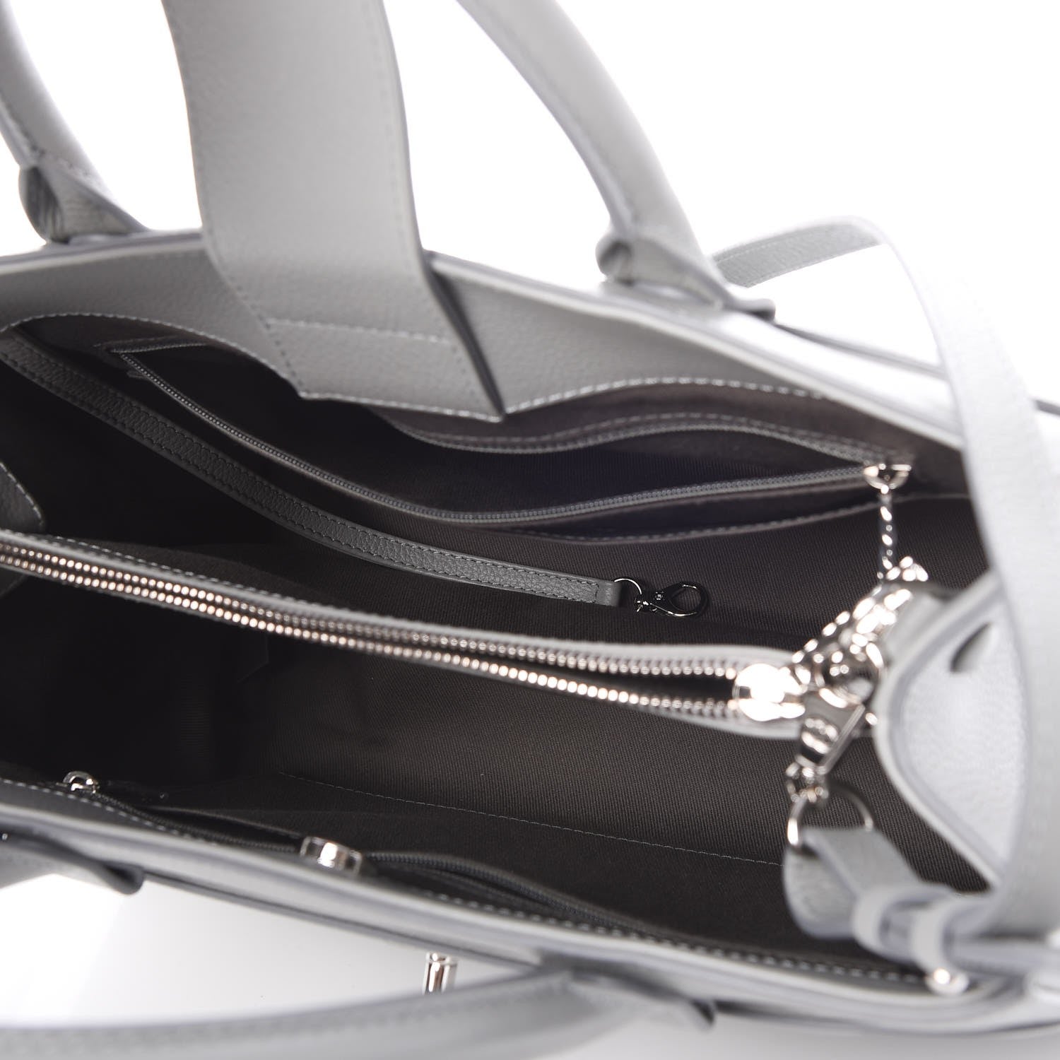 Chanel Grained Calfskin Small Neo Executive Shopper Tote Grey 6 of 8