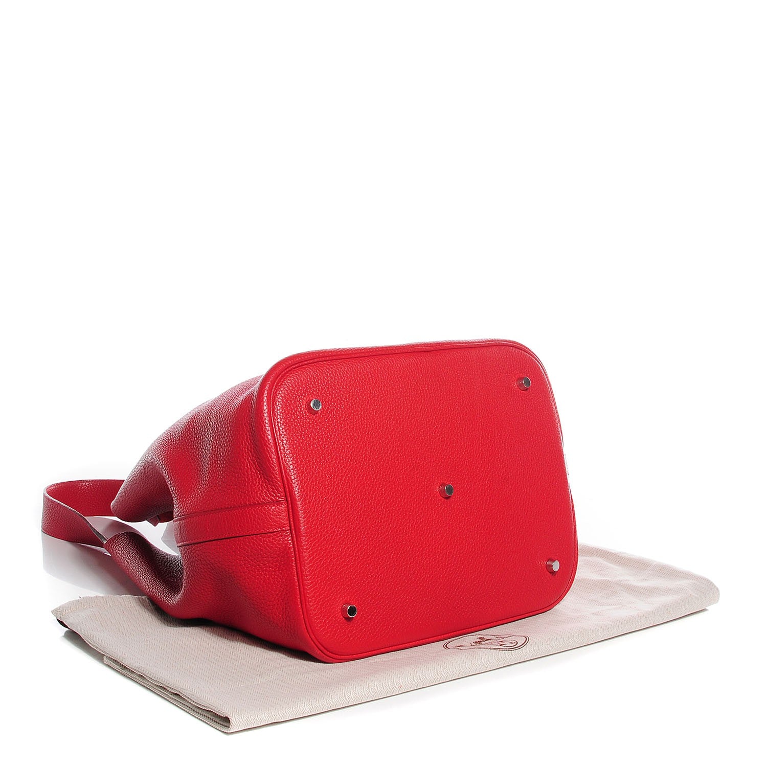 Hermes Taurillon Clemence Picotin Lock TGM Rouge Casaque 4 of 14