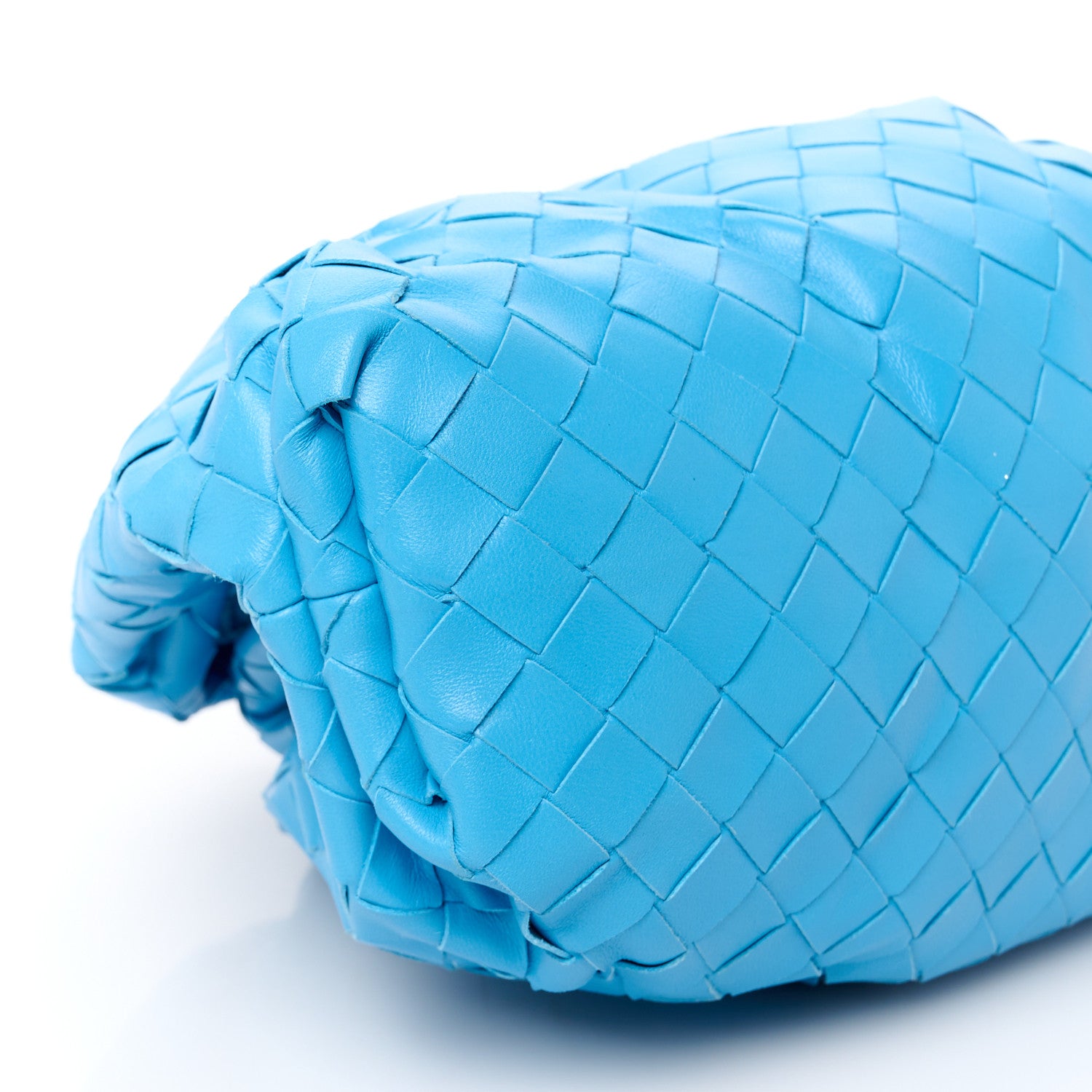 Bottega Veneta Nappa Maxi Intrecciato The Pouch Oversized Clutch Swimming Pool 9 of 10