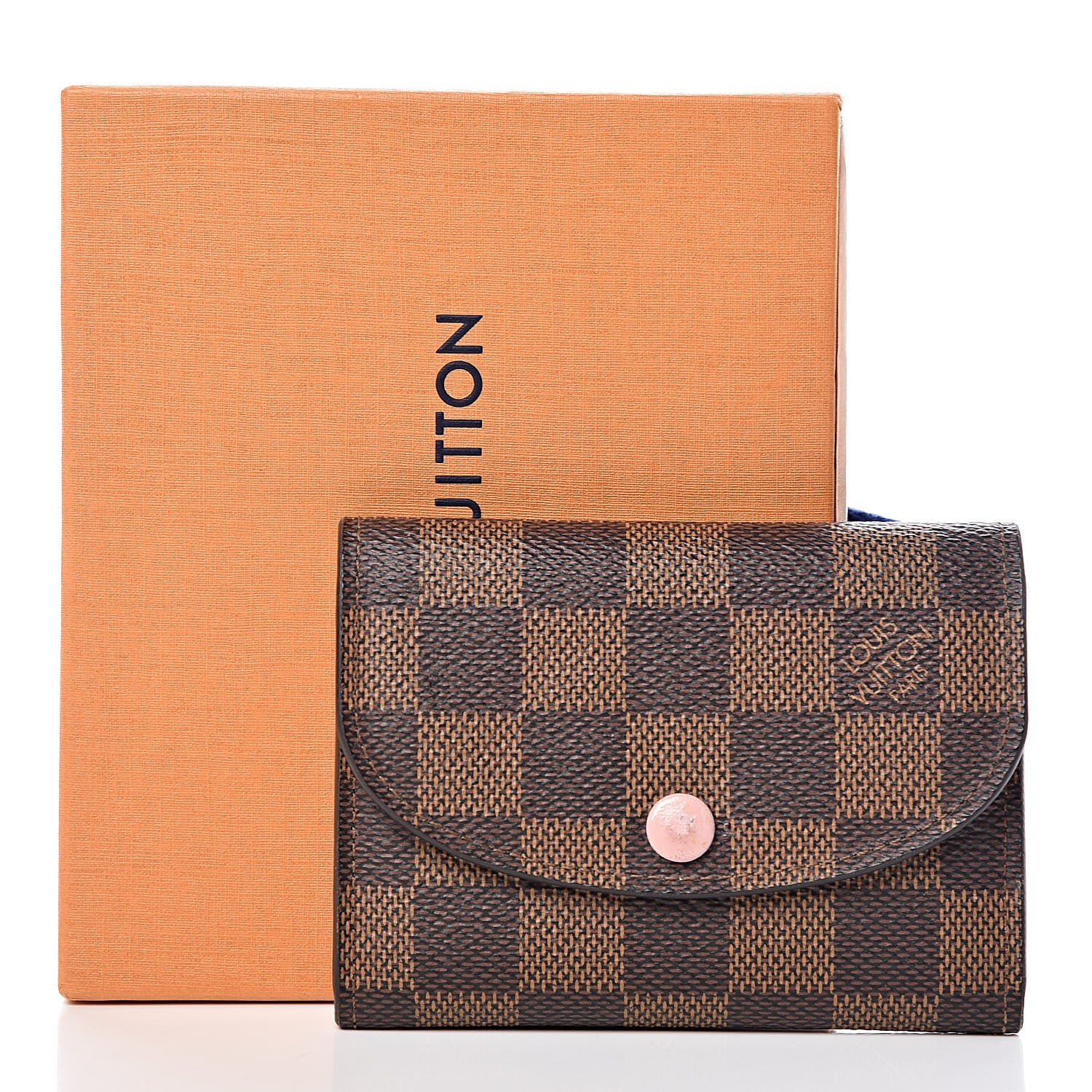 Louis Vuitton Damier Ebene Rosalie Coin Purse Rose Ballerine 8 of 8