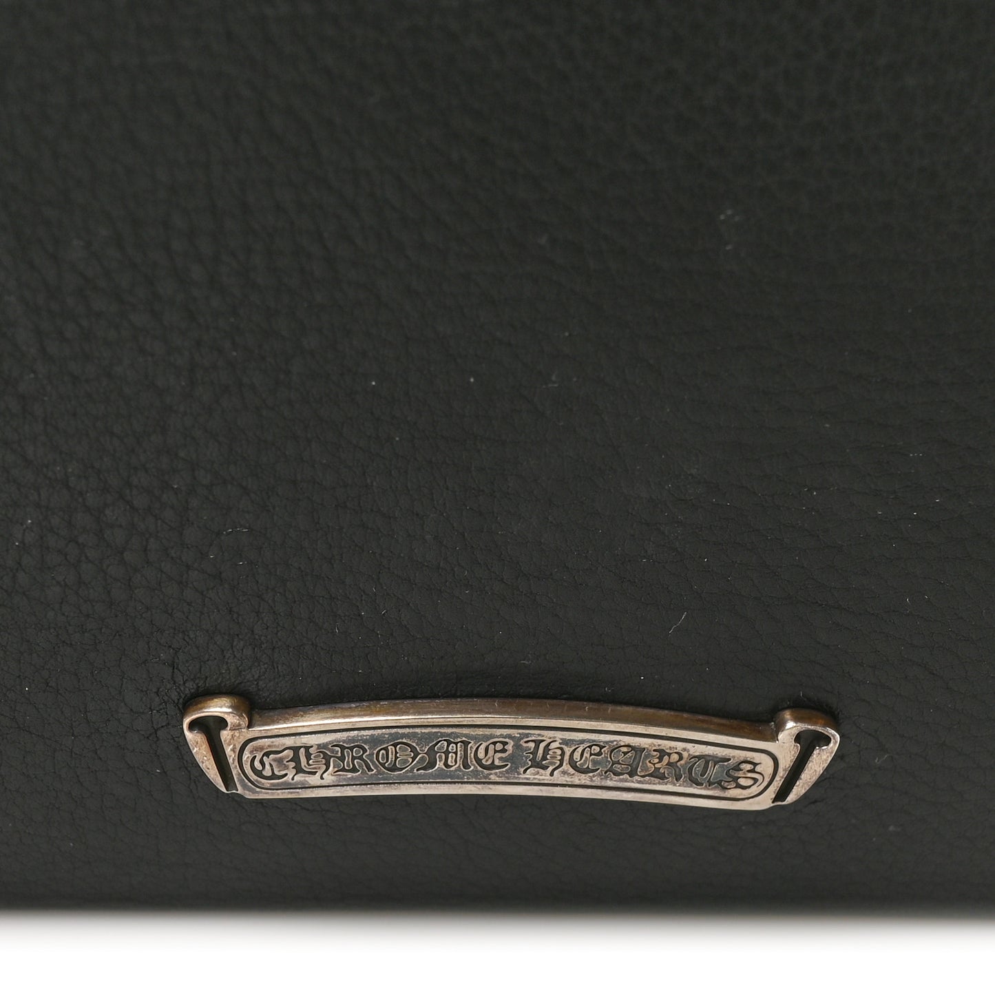 Grained Calfskin Cross Clutch Black