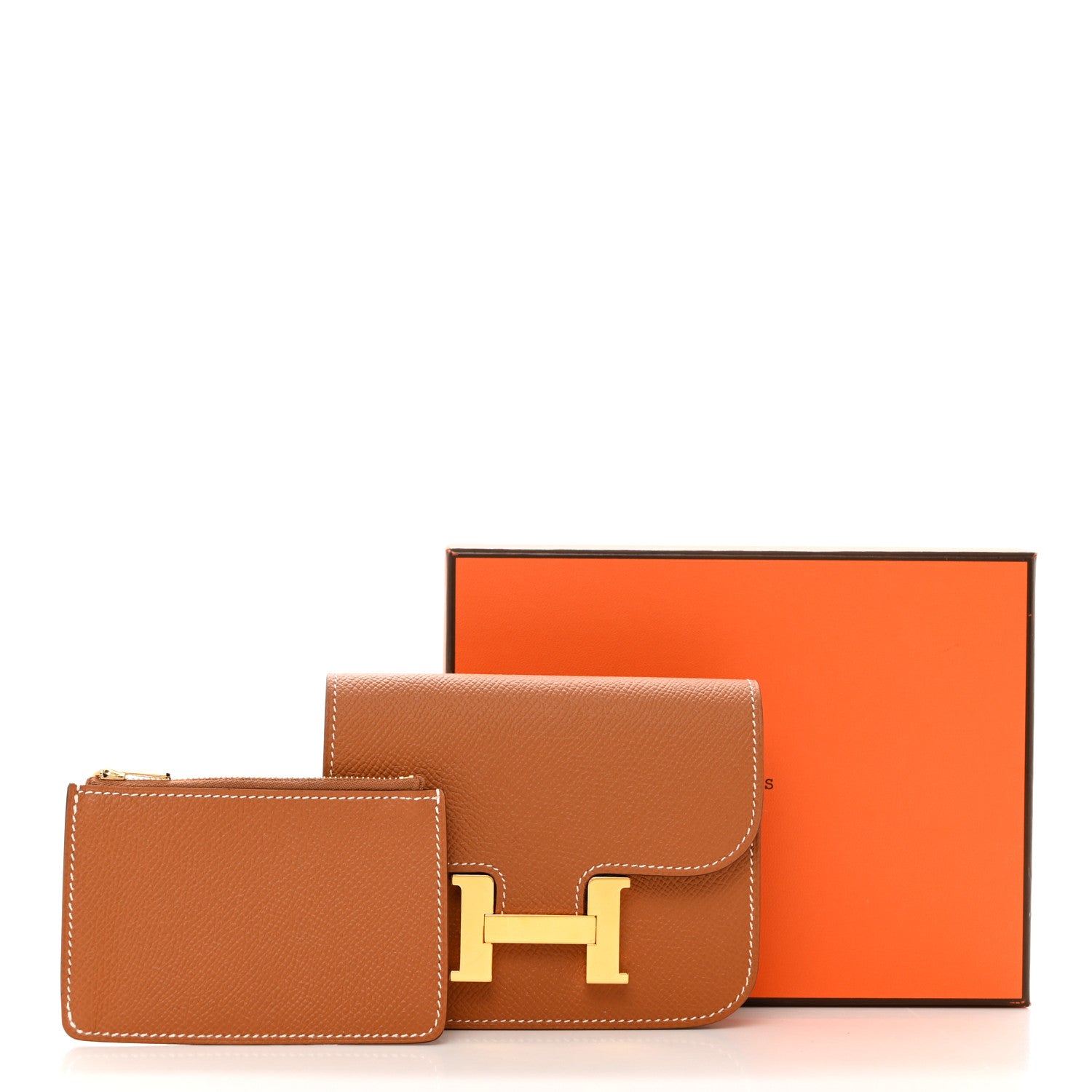 Hermes Epsom Constance Slim Wallet Gold 9 of 9