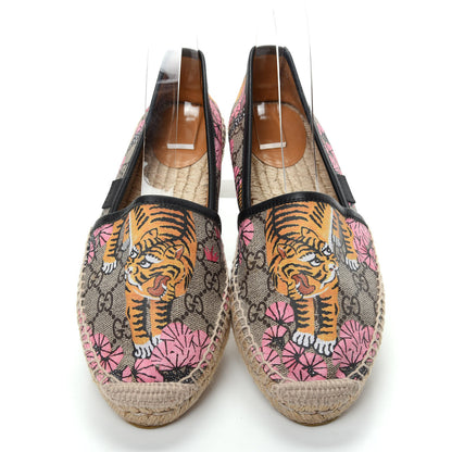 Gucci GG Supreme Monogram Bengal Espadrilles 38.5 Beige Pink 5 of 10