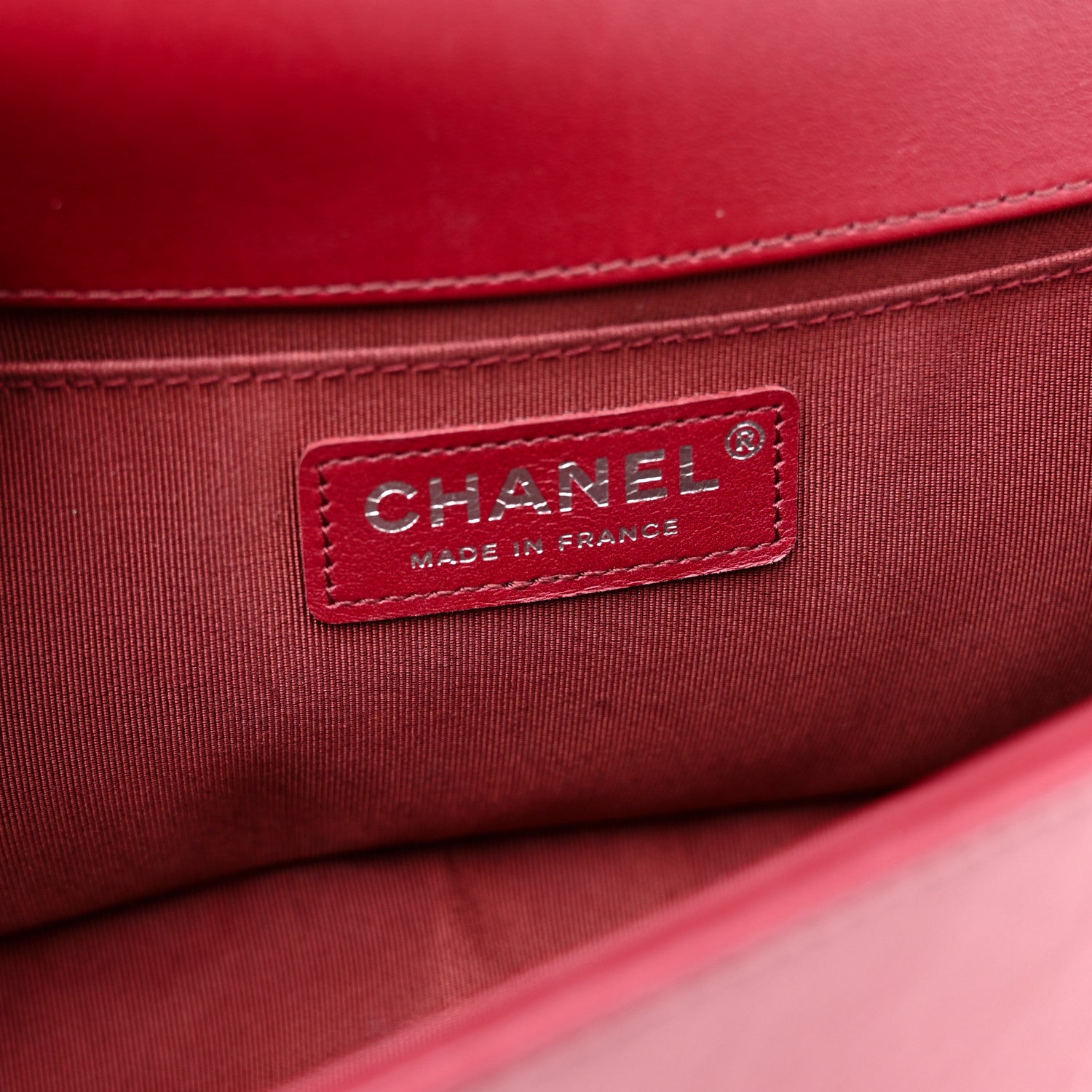 Chanel Calfskin Chevron Quilted Medium Boy Flap Burgundy 6 of 11